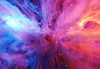 nebula galaxy abstract background with space