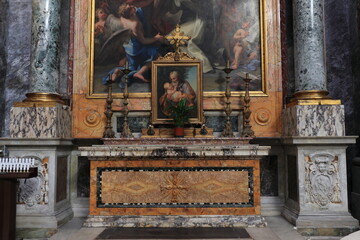 Wall Mural - San Bernardo alle Terme Church Altar View in Rome, Italy
