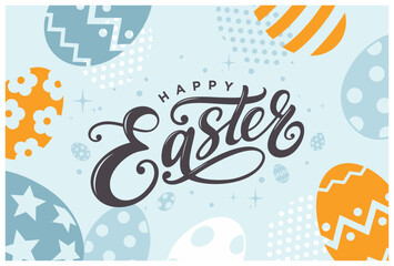 Wall Mural - Happy Easter banner printable, Easter greeting cards,
Easter posters for church & school, Easter cards, Easter poster design, Easter backdrop clipart