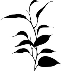 Sticker - Silhouette Plant