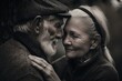 A loving couple hugs and captures a loving moment . generative AI