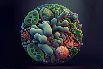 The Invisible World of Bacteria made with Generative AI