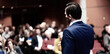 © kasto - Speaker giving a talk on corporate Business Conference. Audience at the conference hall. Business and Entrepreneurship event.
