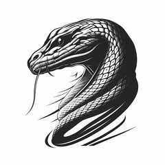 Canvas Print - Head Snake Tattoo