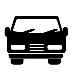 Wall Mural - Vector illustration of a car icon. Isolated on a white background.	