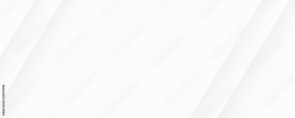 White abstract long minimal banner. Light neutral vector background ...