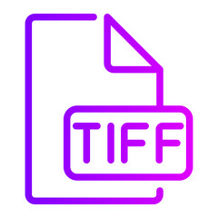 tiff gradient icon