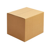 box package delivery cardboard carton packaging isolated shipping gift container brown send transport moving house relocation png file