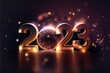 © Aukid/Wirestock Creators - New Year 2023 with light sparks on a background of colorful bokeh lights