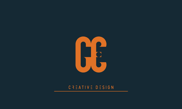 Alphabet letters Initials Monogram logo FE , EF
