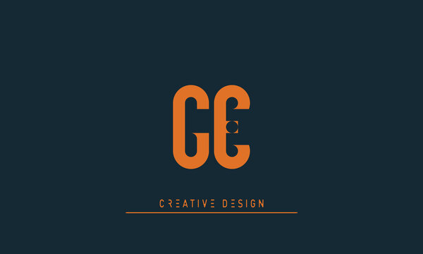 Alphabet letters Initials Monogram logo FE , EF