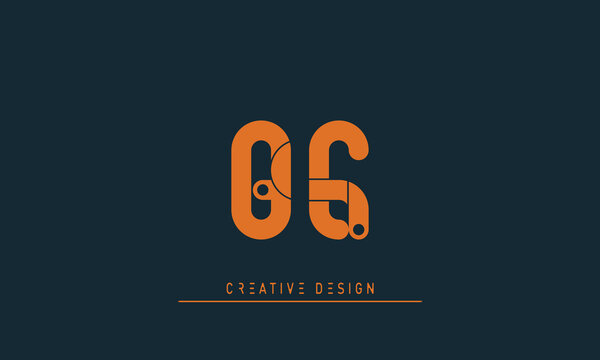 Alphabet letters Initials Monogram logo FE , EF