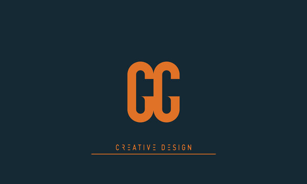 Alphabet letters Initials Monogram logo FG , GF
