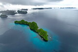 Fototapeta  - Rock island paradise in Palau