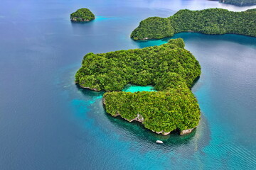 Canvas Print - Rock island paradise in Palau