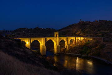 Canvas Print - Puente de Alcantara in Extremadura, Spain