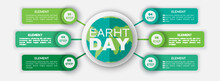 Save Our Planet Earth, Ecology Eco Environmental Protection, Climate Changes, Earth Day April 22, Planet With Leaves Vector Emblem. Presentation Of Nature, Health, Eco Lifestyle With Globe And Plants