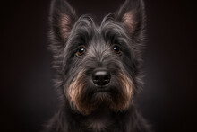 Discover The Bold And Brave Personality Of Scottish Terrier Dog On A Dark Background