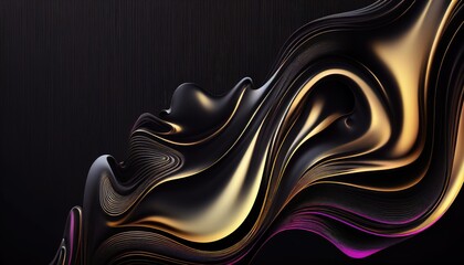 Wall Mural - Abstract 3D Background. Gradient design element for banners, backgrounds, wallpapers, and covers. Generative AI.