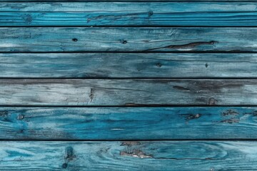 Poster - for use in backgrounds, borders, covers, and other designs, a blue wooden board texture. Generative AI