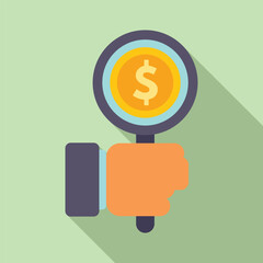 Poster - research icon flat vector. digital report. online marketing