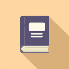 Poster - study book icon flat vector. business research. data marketing