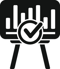 Poster - Market studies icon simple vector. Digital business. Web process