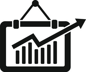 Poster - Data banner icon simple vector. Digital business. Computer finance