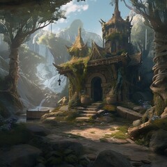 MMORPG game art environment