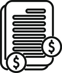 Poster - Seo process icon outline vector. Business digital. Finance group