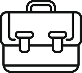 Wall Mural - Finance bag icon outline vector. Business research. Market report