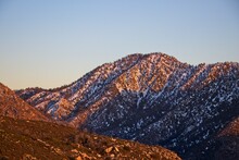 Snow Blankets Areas Along The Angeles Crest Highway, A Curvy Route Through The Angeles National Forest In The San Gabriel Mountains