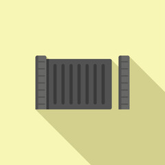 Poster - remote control gate icon flat vector. door security. entry parking