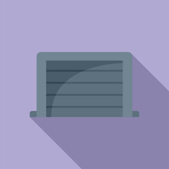 Poster - access gate icon flat vector. automatic entry. parking control