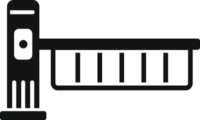 Poster - steel automatic gates icon simple vector. house gate. auto parking