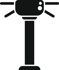 Poster - barrier level icon simple vector. automatic gate. entry control