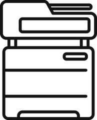 Poster - office printer icon outline vector. digital print. copy paint