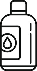Poster - Ink bottle icon outline vector. Digital print. Service shop