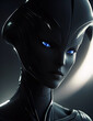 © Marcos - Portrait of a beautiful alien, beauty digital painting, highly detailed cinematic, beauty digital painting, artistic station, concept art, soft sharp focus, illustration, generative AI.