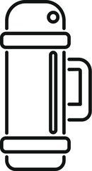 Poster - thermos icon outline vector. travel activity. summer trip