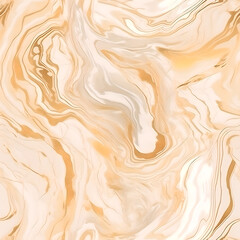 Wall Mural - gold and cream colors marble seamless texture (ai generated)