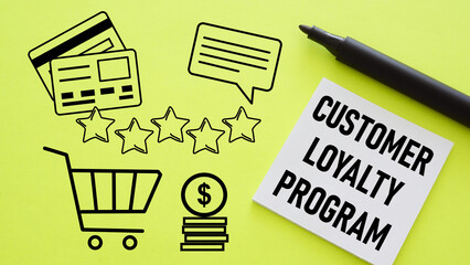Customer loyalty program is shown using the text