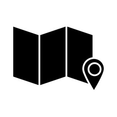 Poster - Map location vector icon, map symbol. vector illustration for web site or mobile app