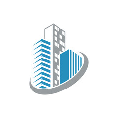 Wall Mural - building logo design vector