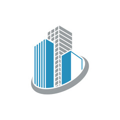 Wall Mural - building logo design vector