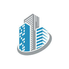 Wall Mural - building logo design vector
