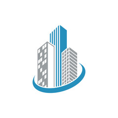 Wall Mural - building logo design vector