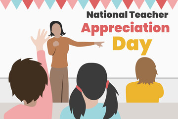 Illustration vector graphic of national teacher appreciation day