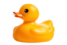 Yellow Rubber Duck Cut Out. Based On Generative AI