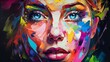 © ImageMaster - portrait of a person with painted face